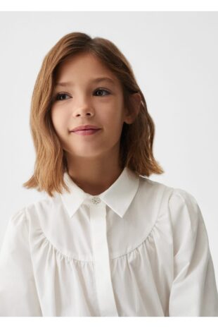 تی شرت منگو سفید دخترانه مانگو 67030434