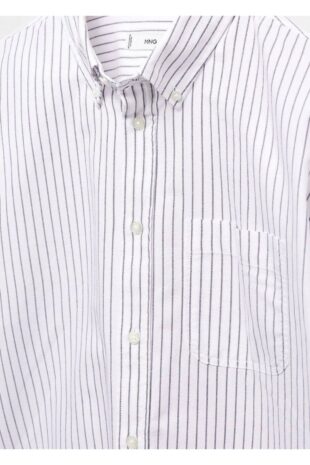 پیراهن آبی مردانه مانگو 67030631