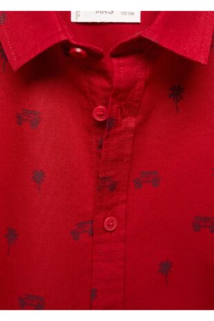پیراهن قرمز پسرانه مانگو 67040429