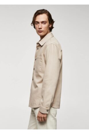 کت منگو بژ مردانه مانگو 67040620