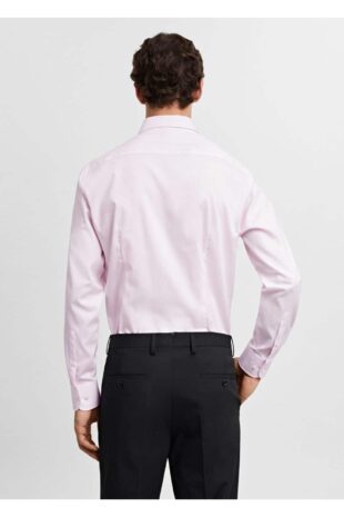 پیراهن صورتی مردانه مانگو 67040626