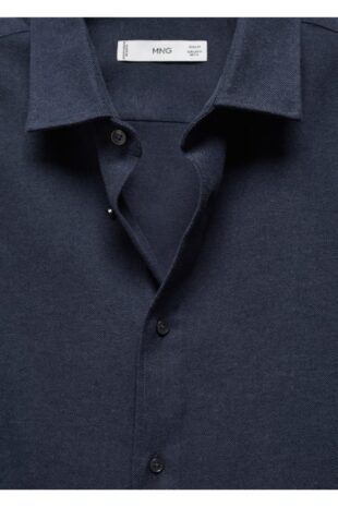 پیراهن لاجورد مردانه مانگو 67050629