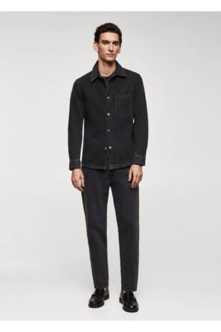 کت منگو سیاه مردانه مانگو 67060619