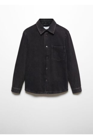 کت منگو سیاه مردانه مانگو 67060619