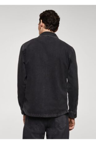 کت منگو سیاه مردانه مانگو 67060619