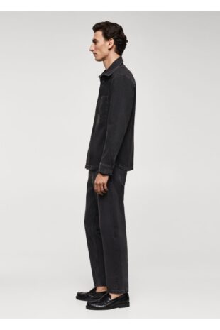 کت منگو سیاه مردانه مانگو 67060619