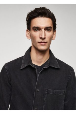 کت منگو سیاه مردانه مانگو 67060619