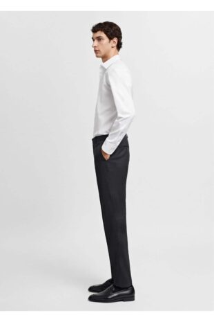 پیراهن آبی مردانه مانگو 67090619