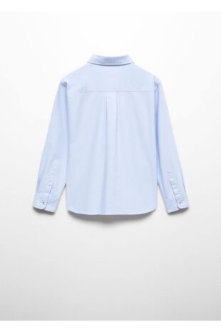 پیراهن آبی پسرانه مانگو 67050656