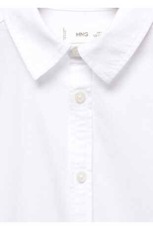 پیراهن سفید پسرانه مانگو 67050656