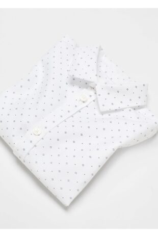 پیراهن سفید پسرانه مانگو 67070653