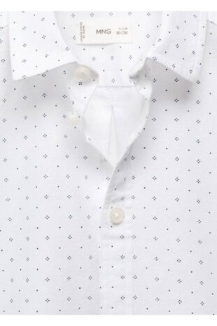 پیراهن سفید پسرانه مانگو 67070653
