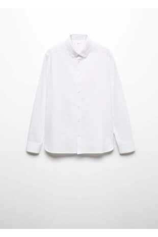 پیراهن سفید مردانه مانگو 67080649