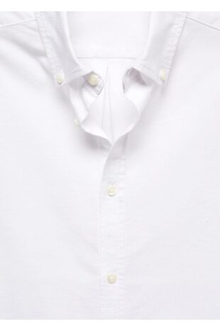 پیراهن سفید مردانه مانگو 67080649