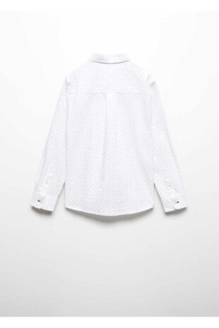 پیراهن سفید پسرانه مانگو 67080653