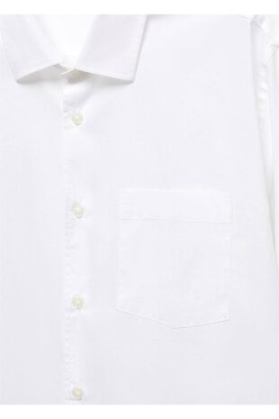 پیراهن آبی مردانه مانگو 67060629