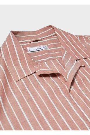 پیراهن خاکستری مردانه مانگو 57010634