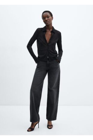 پیراهن سیاه زنانه مانگو 57069116