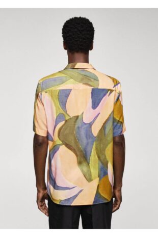 پیراهن نارنجی مردانه مانگو 57092503