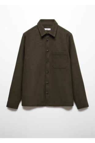 کت منگو خاکی مردانه مانگو 67040633