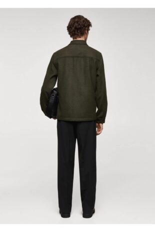 کت منگو خاکی مردانه مانگو 67040633