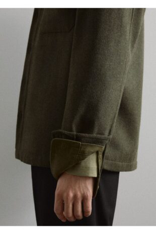 کت منگو خاکی مردانه مانگو 67040633