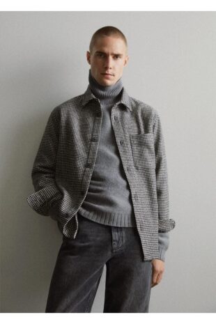 کت منگو سیاه مردانه مانگو 67050630