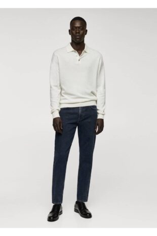 شلوارک منگو لاجورد فاق نرمال مردانه مانگو 67010633