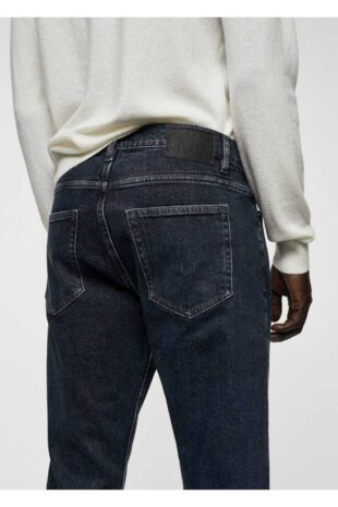 شلوارک منگو لاجورد فاق نرمال مردانه مانگو 67010633