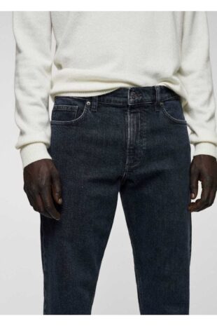 شلوارک منگو لاجورد فاق نرمال مردانه مانگو 67010633