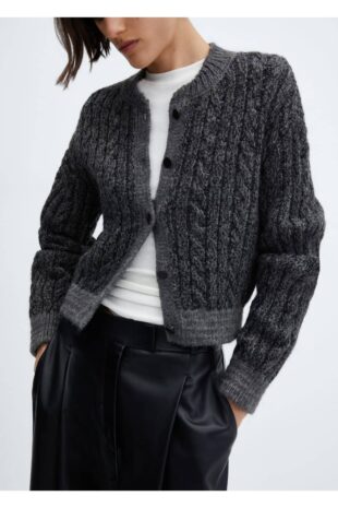 ژاکت منگو بنفش زنانه مانگو 67050480