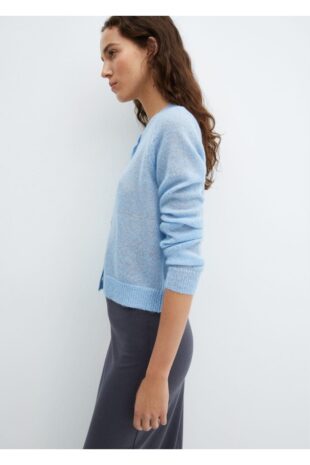 ژاکت منگو آبی زنانه مانگو 67070454