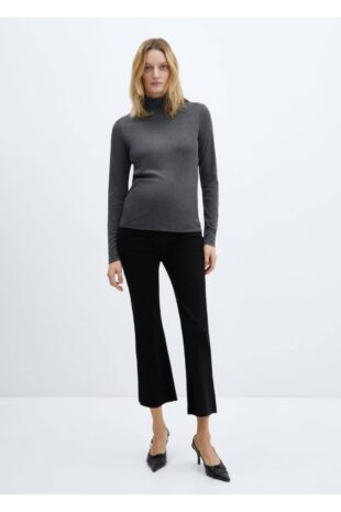 شلوارک منگو سیاه فاق نرمال زنانه مانگو 67000682