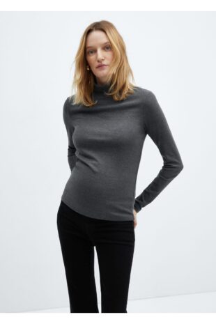 شلوارک منگو سیاه فاق نرمال زنانه مانگو 67000682