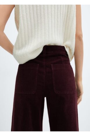 شلوارک منگو قرمز فاق نرمال زنانه مانگو 67030260