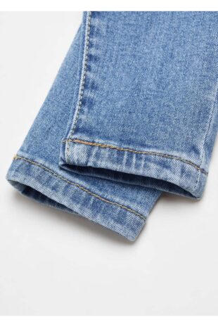 شلوارک منگو آبی فاق نرمال دخترانه مانگو 67061009