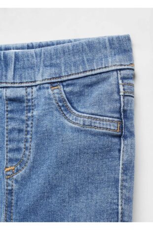 شلوارک منگو آبی فاق نرمال دخترانه مانگو 67061009