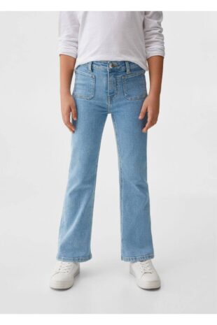 شلوارک منگو لاجورد فاق نرمال دخترانه مانگو 67030672