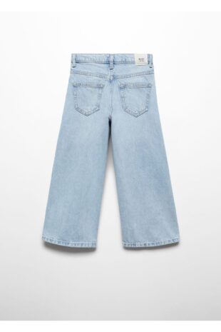 شلوارک منگو آبی فاق نرمال دخترانه مانگو 67080463