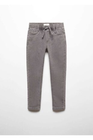 شلوارک منگو خاکستری فاق نرمال پسرانه مانگو 67080673