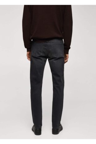 شلوارک منگو خاکستری فاق نرمال مردانه مانگو 67030625