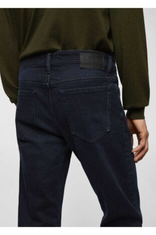 شلوارک منگو لاجورد فاق نرمال مردانه مانگو 67030626