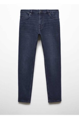 شلوارک منگو لاجورد فاق نرمال مردانه مانگو 67040270