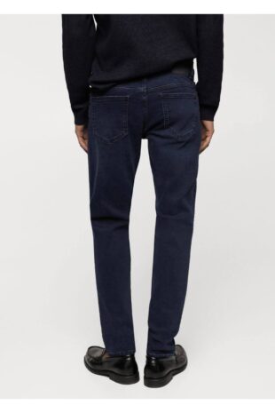 شلوارک منگو لاجورد فاق نرمال مردانه مانگو 67040270