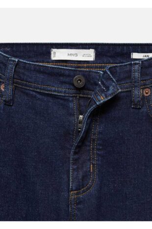 شلوارک منگو آبی فاق نرمال مردانه مانگو 67090618