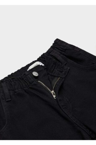 شلوارک منگو سیاه فاق نرمال دخترانه مانگو 67000684