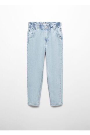 شلوارک منگو آبی فاق نرمال دخترانه مانگو 67000684