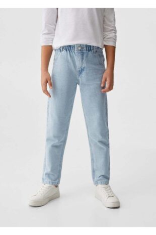 شلوارک منگو آبی فاق نرمال دخترانه مانگو 67000684