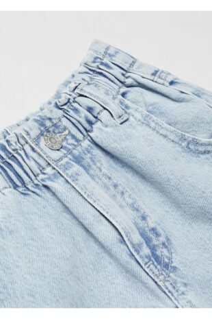 شلوارک منگو آبی فاق نرمال دخترانه مانگو 67000684