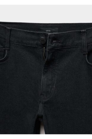 شلوارک منگو خاکستری فاق نرمال مردانه مانگو 67010641